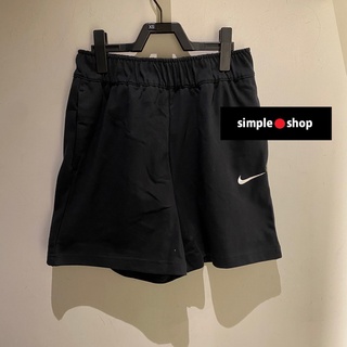 【Simple Shop】NIKE SHORTS 運動短褲 小勾 刺繡 棉短褲 基本款 黑色 女款 DM6729-010