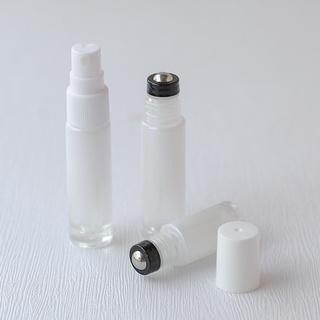 貝母色滾珠瓶10ml 5ml DIY香水分裝玻璃噴霧瓶 滴管瓶可灌裝精油鋼珠不漏