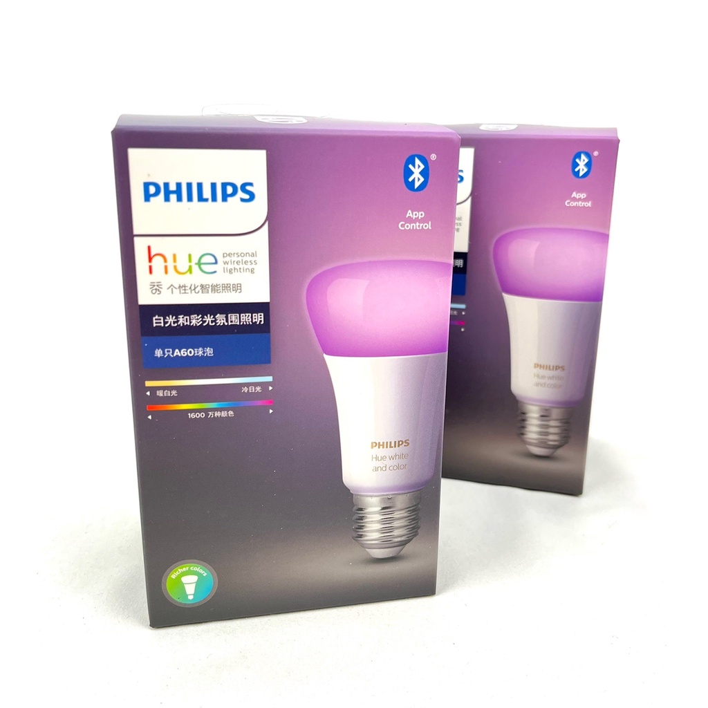 PHILIPS 飛利浦 個人連網智慧照明 hue LED 燈泡 9W 彩光 單顆 E27 220V 藍芽版