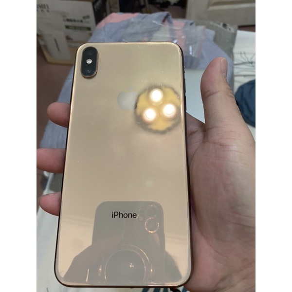 iPhone XsMax 256G 7成新 金色 電池健康86%