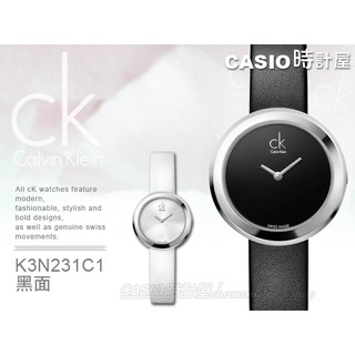 Calvin Klein 手錶專賣店 K3N231C1 時計屋 女錶 黑款 氣質淑女錶 全新品_保固一年_開發票