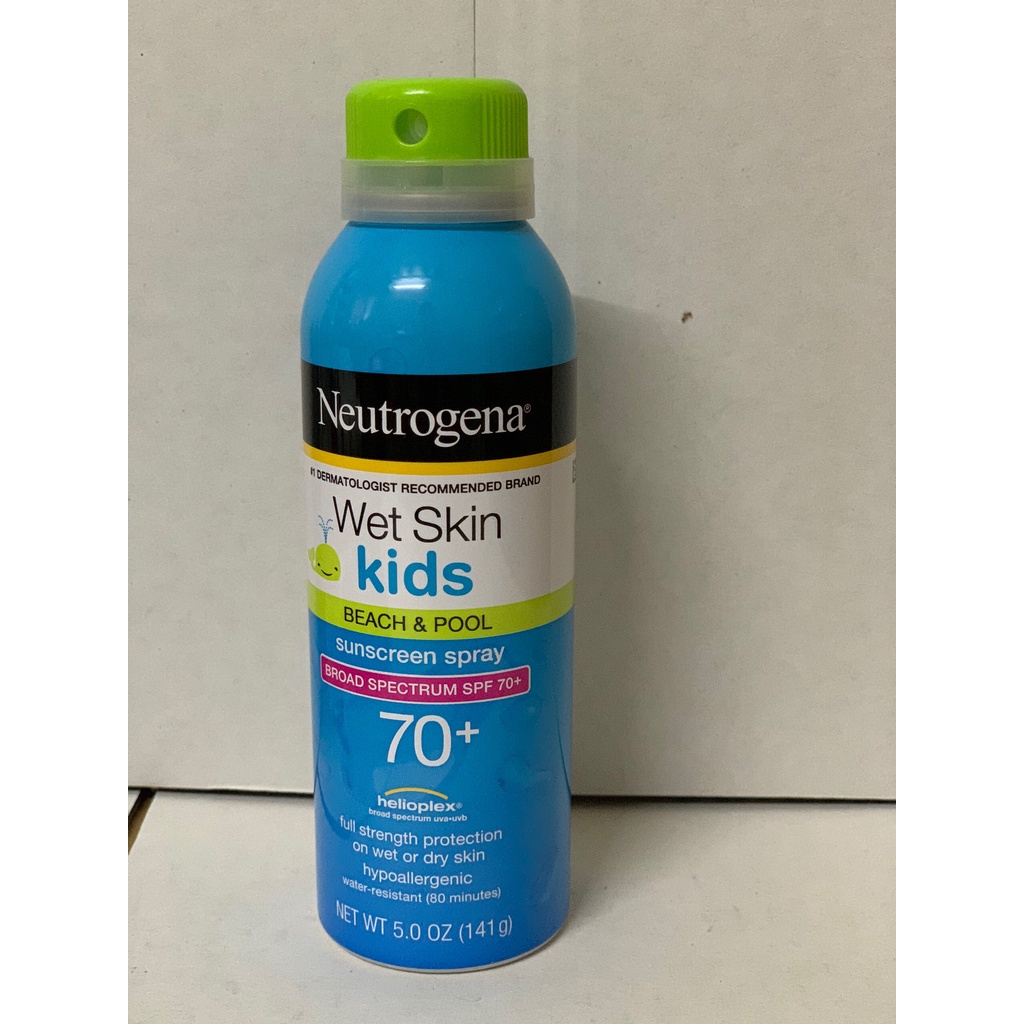 Neutrogena Wet Skin 兒童防曬噴霧廣譜 SPF 70+ (141g)