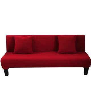 Alls WONDERLAND 沙發床套 簡約現代灰色紫色黑色大紅純色無扶手沙發套沙發床套沙發床罩防滑防塵柔軟舒適