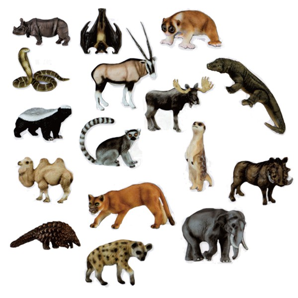 Eikoh 微型動物星球買即贈隨機場景一組動物世界ex11 全套共16款 哈玩具 蝦皮購物