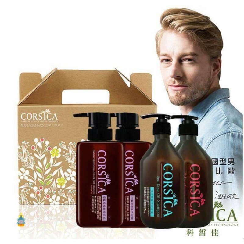 CORSICA科皙佳洗髮精沐浴乳全系列500ml  *4入裝