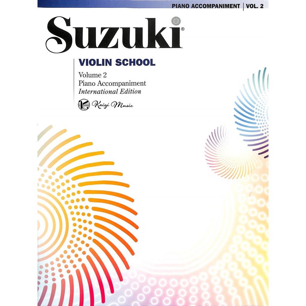 【凱翊︱鈴木】小提琴教本第2冊之〔鋼琴伴奏譜〕Suzuki Violin Vol.2 Piano Acc.