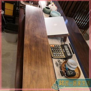 桌上電腦增高架 螢幕架 鍵盤架 電腦桌 增高架 電腦桌 北美黑胡桃面電腦增高架120*20*11-2.5辦公桌面