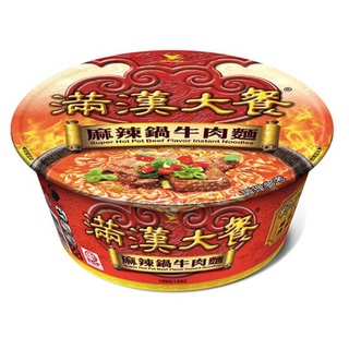 ＊快速出貨＊統一 滿漢大餐 麻辣鍋牛肉麵 204g 泡麵 碗麵 即食泡麵