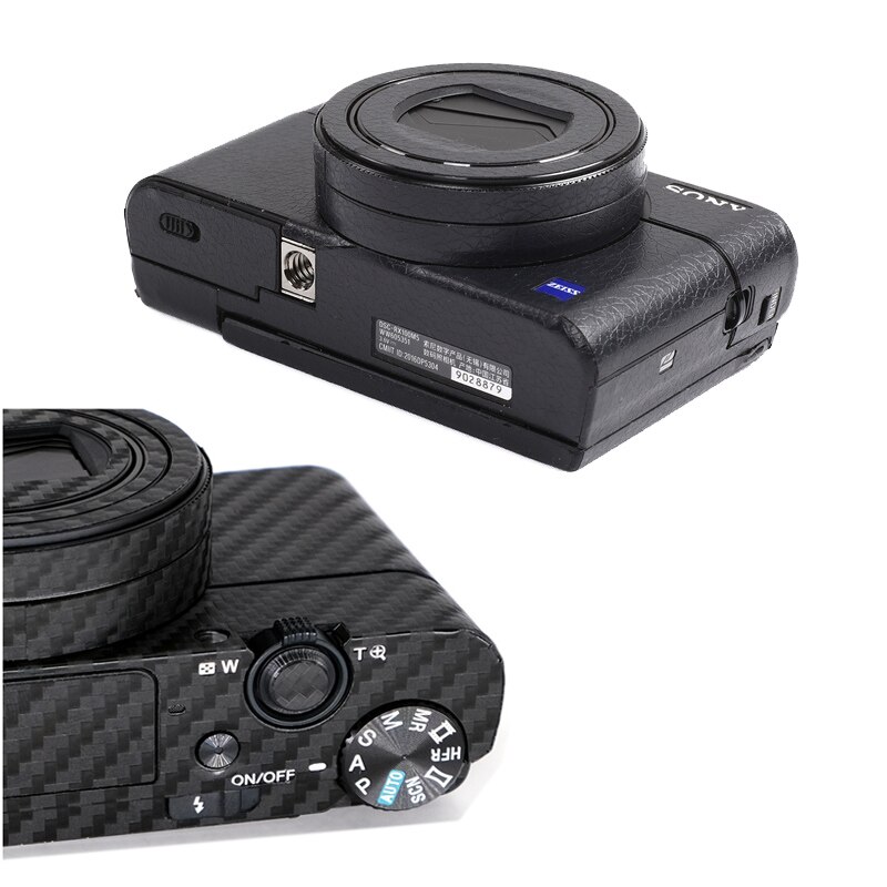 相機機身蓋皮碳纖維膜套件適用於索尼 RX100M6 RX100VI RX100 VII RX100M7 ZV1 ZV-1
