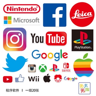 【歐歐選物】潮牌LOGO貼紙 個性電腦平板手機滑板機車裝飾貼防水