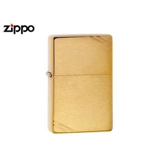 【寧寧精品】Zippo 原廠授權台中30年旗艦店 防風打火機 復刻款 經典金色純銅霧面 Zippo 420 終身保固