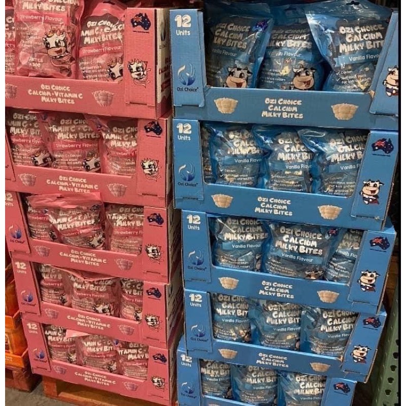 紐澳 好市多限定 OZI CHOICE兒童天然牛奶鈣片-草莓口味