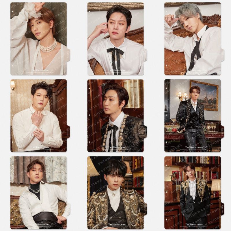 SMTOWN💎SUPER JUNIOR BINDER INDEX-The Renaissance 小卡夾 資料夾 隔板