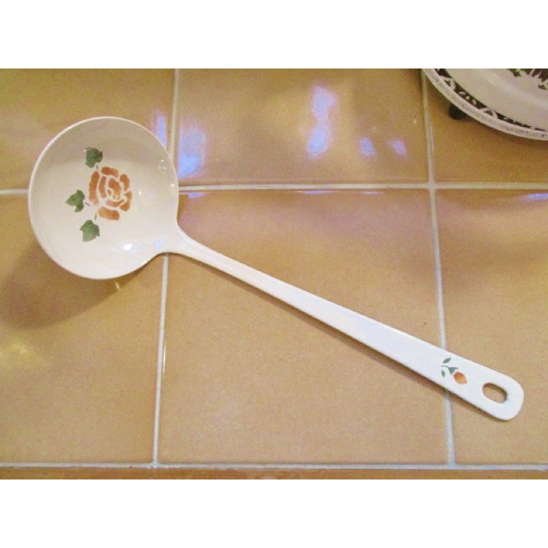 日本製 Many 玫瑰琺瑯 湯勺 現貨