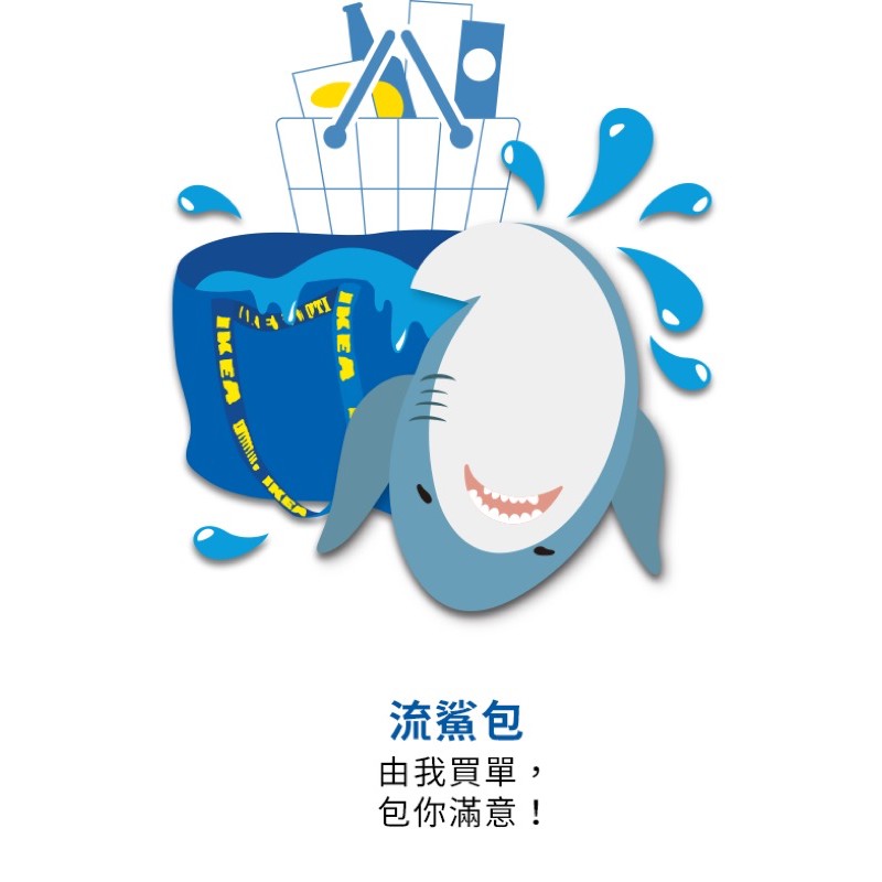 宜家 IKEA 鯊魚造型悠遊卡-流鯊包