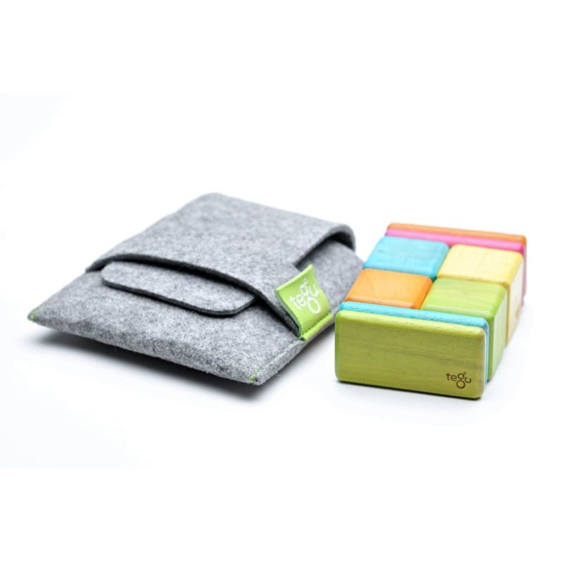 Tegu 磁性積木經典口袋組(調色) 附隨身袋 旅遊款 美國代購 正品 綠寶貝