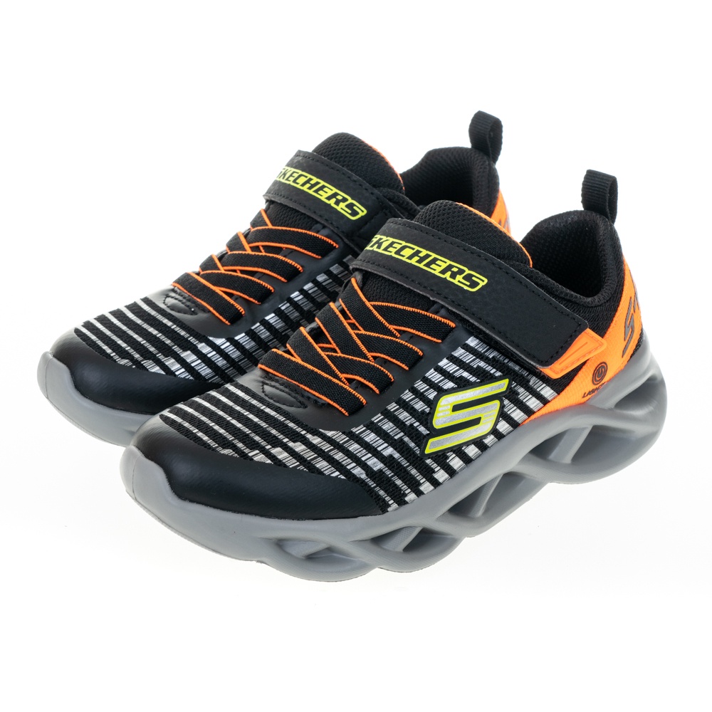 SKECHERS 男童系列 燈鞋 TWISTY BRIGHTS - 401650LBKOR