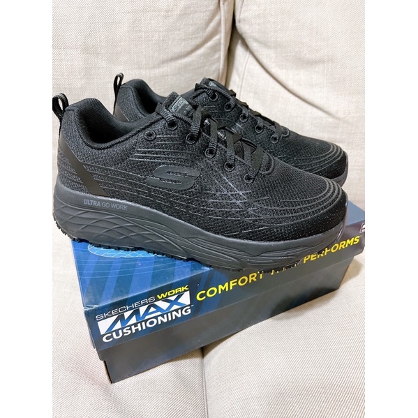 Skechers gowork GORUN MAX CUSHIONIN 全黑 女工作鞋(108016WBLK)