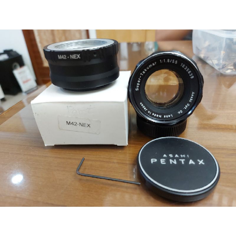 Pentax super-Takumar 55mm F1.8+Nex m42轉接環