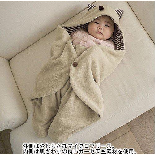 多功能嬰兒睡袋 可愛小魔怪造型 寶寶防踢被 睡袋 抱被抱毯 推車專用 千趣會 包巾