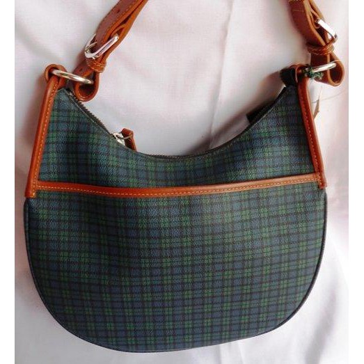 真品POLO SANTA ROBERTA 絕版綠細格~ 肩背包 手提包 購物包 皮包 中型包 非復刻版