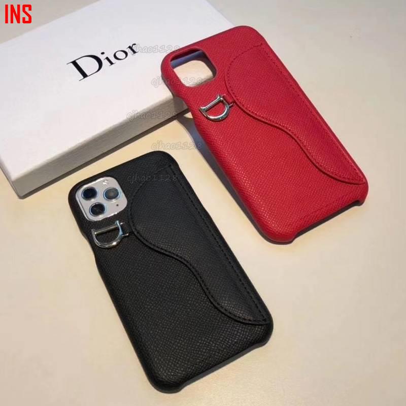 【INS】高檔大牌dior 零錢可插卡適用iPhone 11 手機殼XS Max XR I7+ I8 Plus 手機殼套