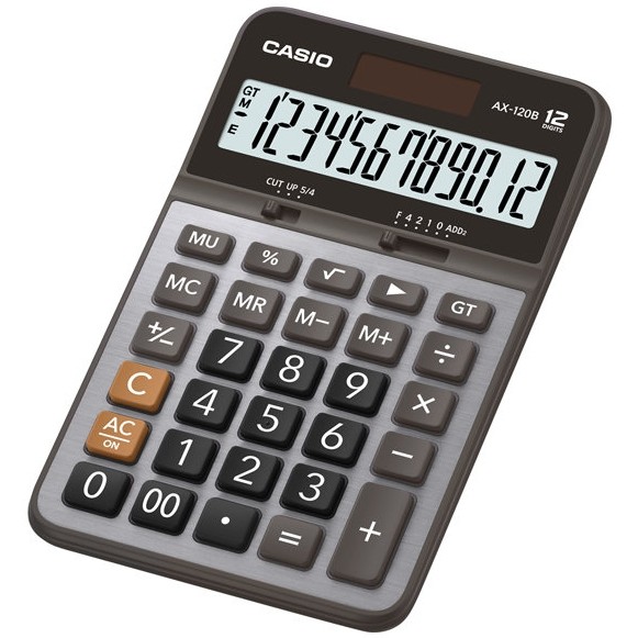 送 自動鉛筆 CASIO AX-120B 商務系列 12位數 大字幕 商用計算機 卡西歐 原廠公司貨 附保証書