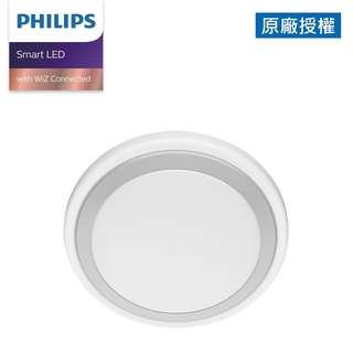 Philips飛利浦 Smart LED WiZ 智慧照明 慕心智慧 LED吸頂燈-銀色 PW009