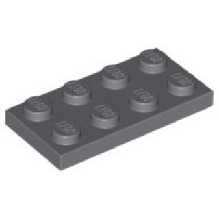 樂高 LEGO 零件 2x4 深灰色 顆粒 薄板 薄片 Dark Gray Plate 3020 底板 地板