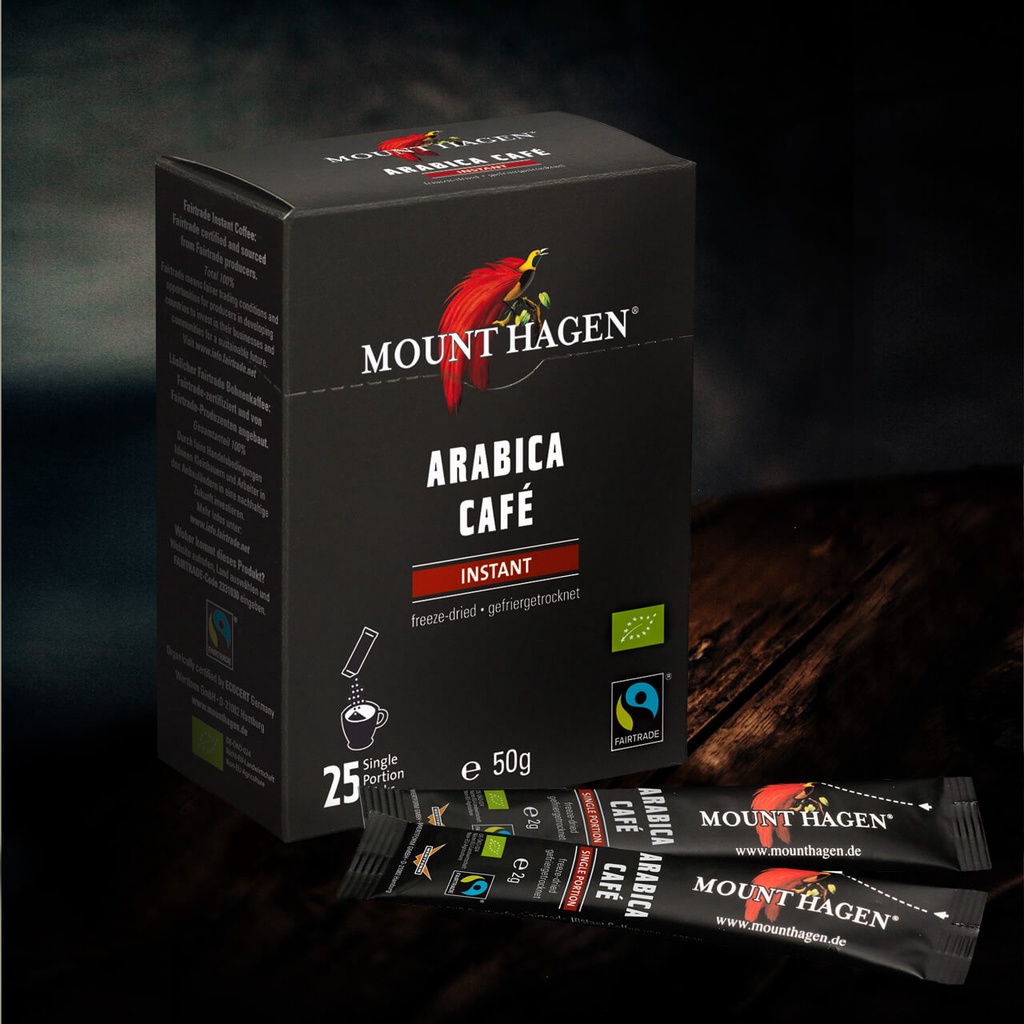 現貨！！德國Mount Hagen哈根山有機即溶咖啡