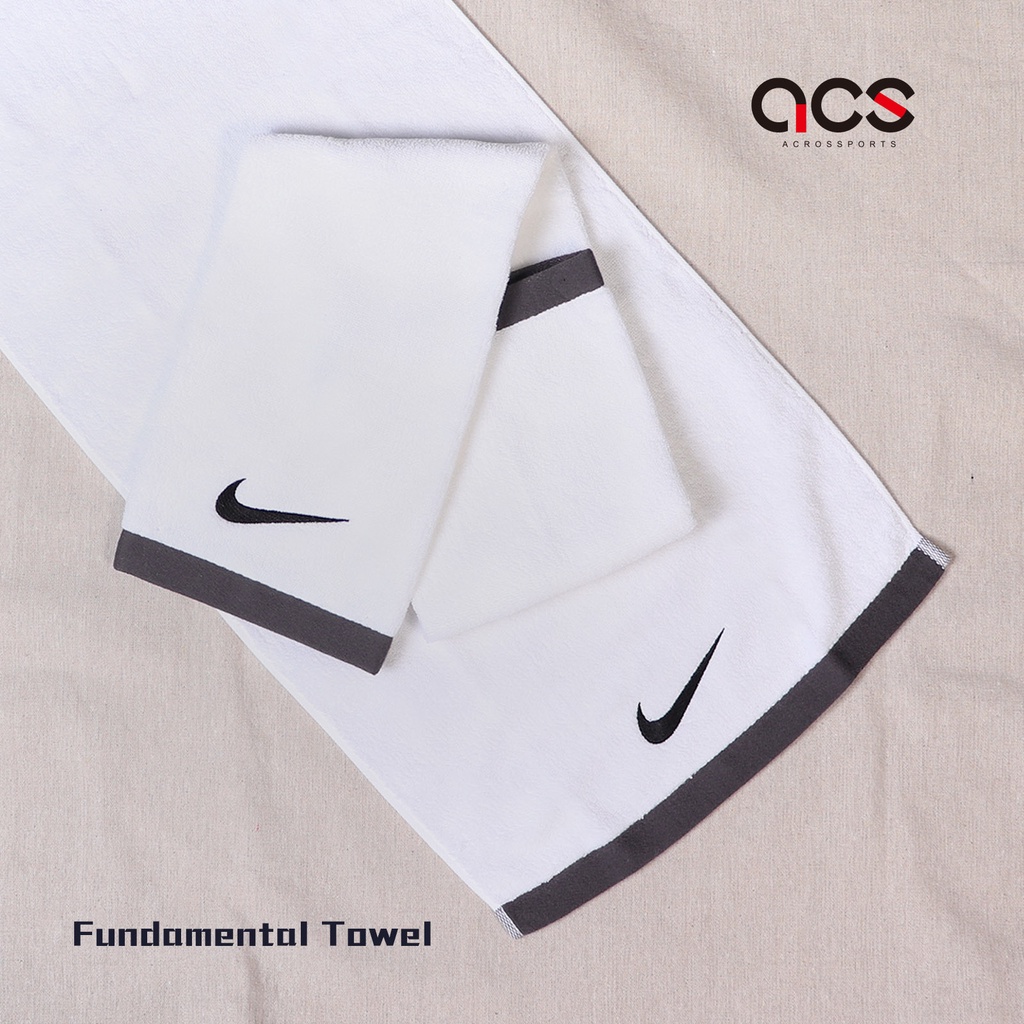 Nike 毛巾 Fundamental Towel 白 運動毛巾 純棉【ACS】NET1710-1MD