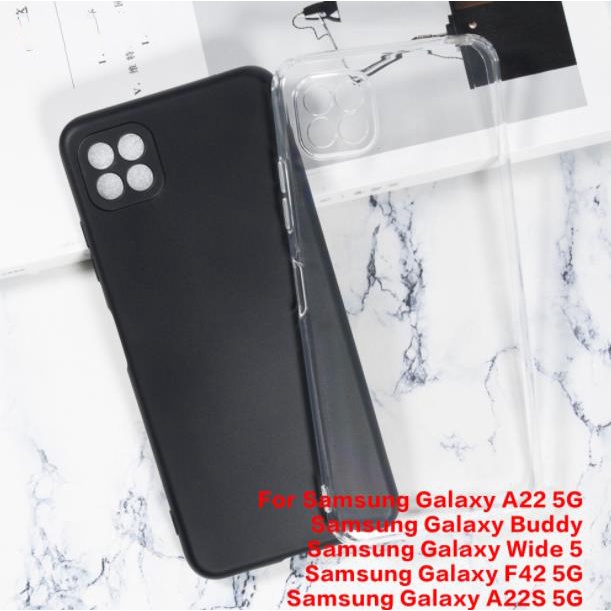 SAMSUNG 三星 Galaxy A22 5G Buddy WIde 5 F42 A22S 5G 凝膠矽膠手機保護後殼