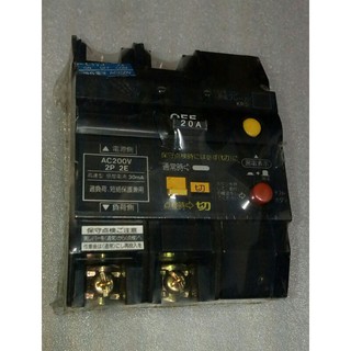 🌞二手現貨保固Panasonic松下KR-30漏電斷路器2P 20A過負荷保護短路兼用AC200V 30mA 2P2E