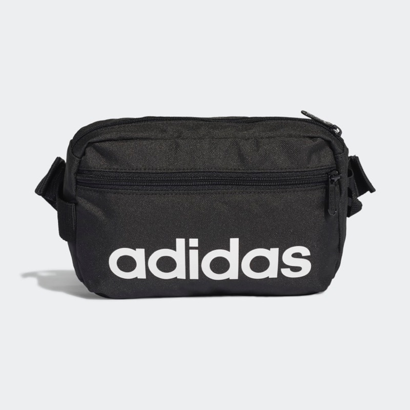 Adidas 黑白 基本款 腰包 側背包 小包 DT4827