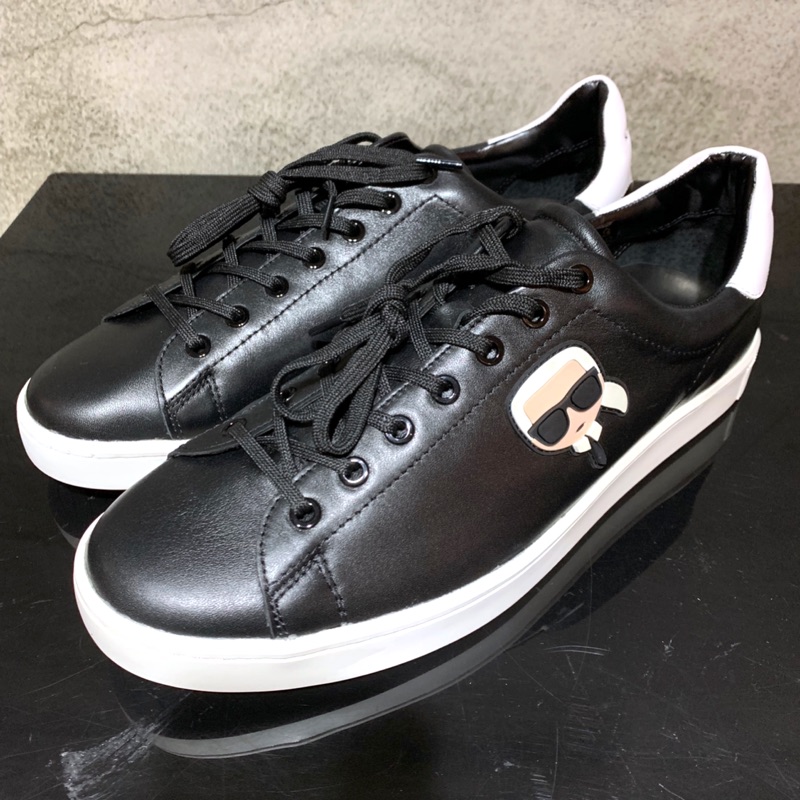 Karl Lagerfeld 全新老佛爺頭像黑色運動鞋 US9號