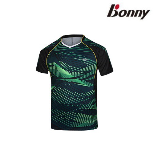 【Bonny】波力風動速乾V領運動服-墨綠色男款