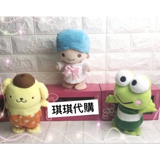 台灣正版 三麗鷗娃娃 錄音娃娃 錄音走路娃娃 布丁狗 雙子星 大眼蛙