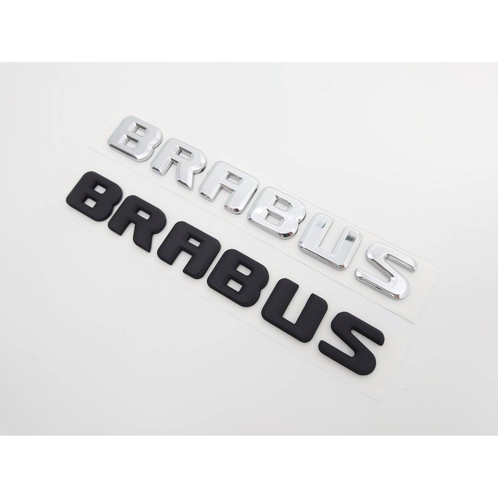 圓夢工廠 Benz 賓士 BRABUS 尾門 後車箱 改裝 鍍鉻銀 字貼 字標 LOGO 標誌 同原廠款式