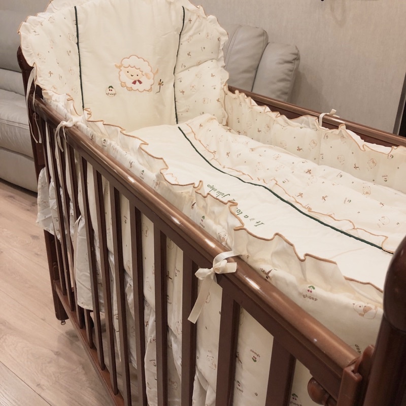 台灣製南洋白木嬰兒床
