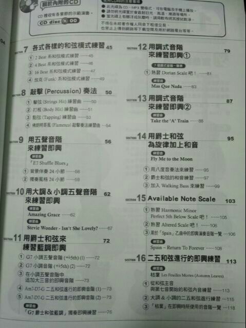 吉他教材 初心者的指彈木吉他爵士入門 附cd 蝦皮購物