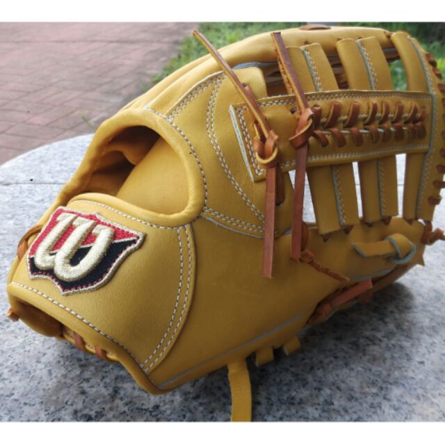 全新頂級wilson日製硬式棒球壘球外野手套
