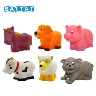 【美國B.Toys 感統系列-洗澡玩具-農場-Battat系列(10M)】動物造型