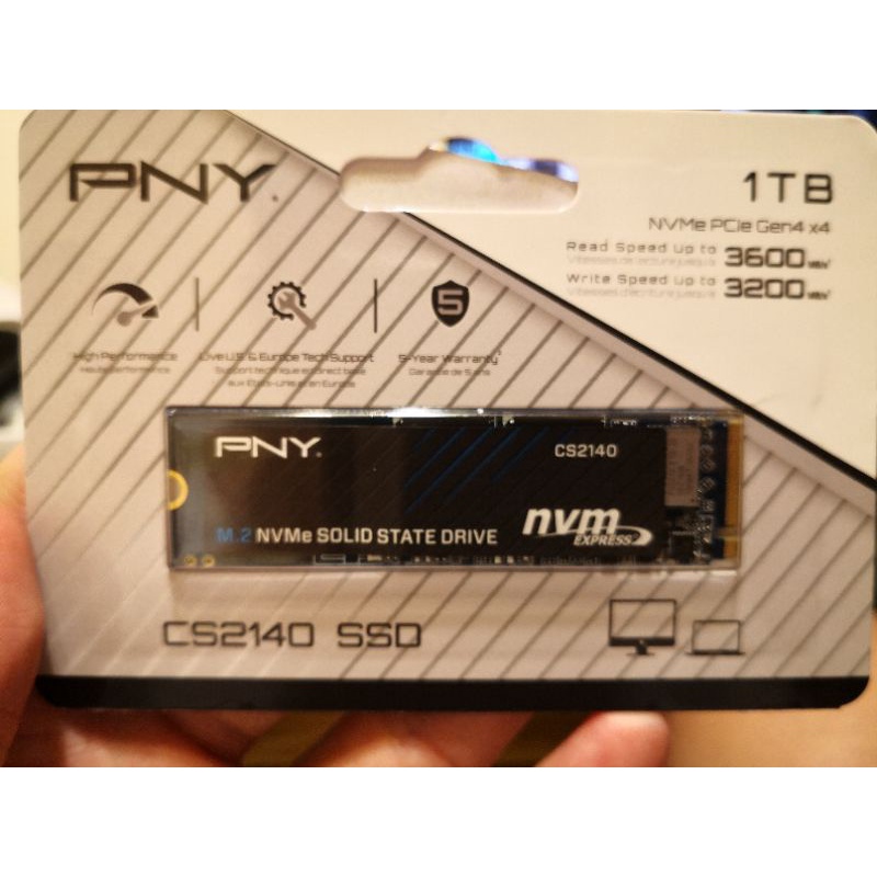 全新 PNY CS2140 1TB PCIE Gen4 SSD