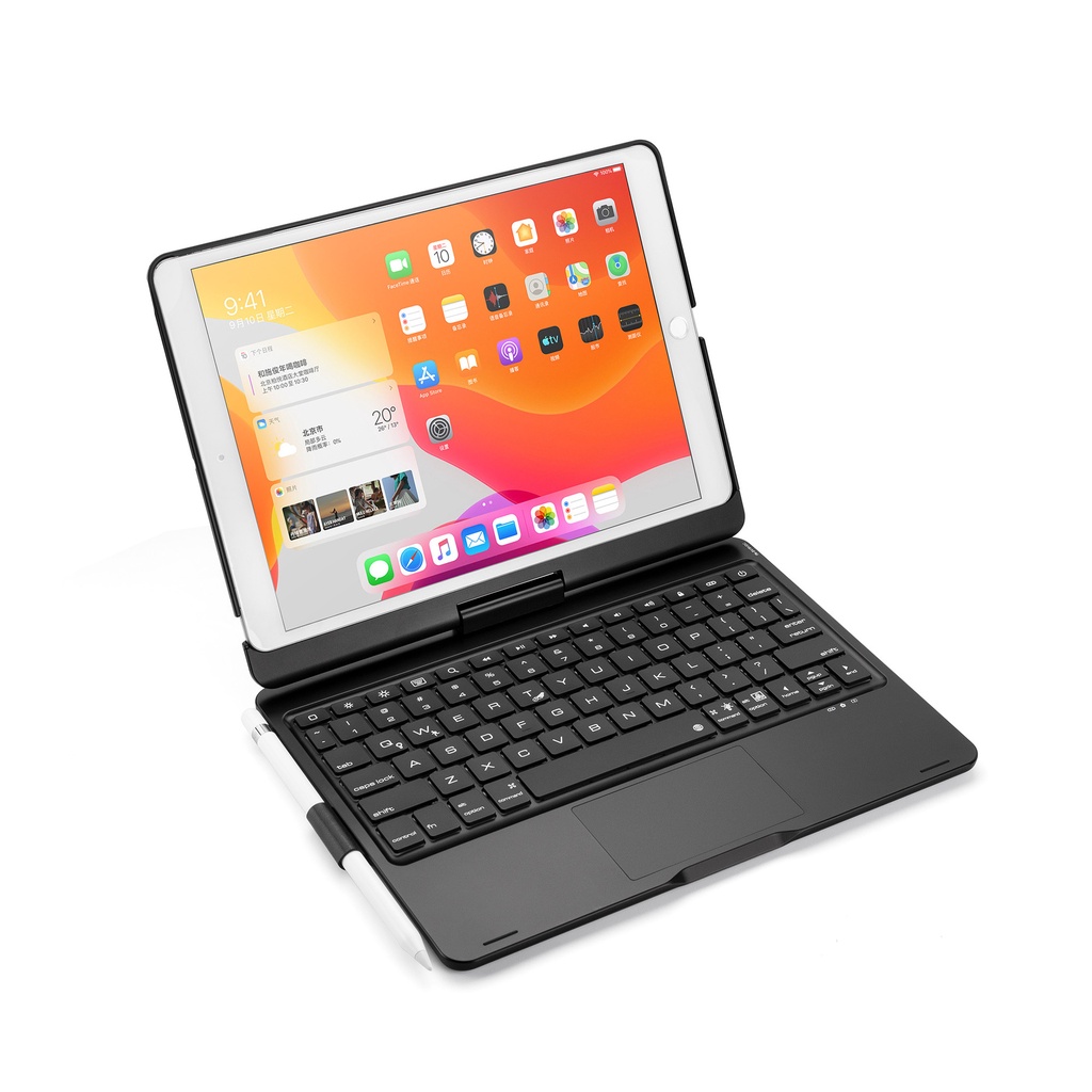 新款10.2 10.5寸旋轉款 藍牙鍵盤2020年ipad 滑鼠觸控鍵盤帶背光