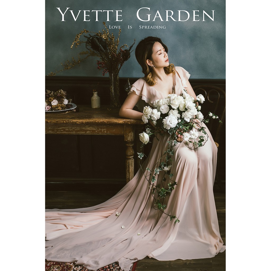 伊薇特花園Yvette Garden高級訂製鮮花 新娘鮮花捧花 婚攝捧花 新娘捧花 高雄捧花 瀑布捧花