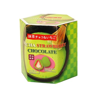秀幸 抹茶草莓巧克力 90g【Donki日本唐吉訶德】宇治抹茶 抹茶可可風味草莓夾心糖