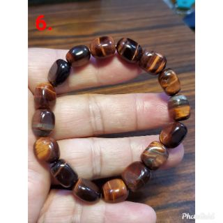 虎眼石 紅虎眼石 手鍊 手環 手珠 隨形 9~10mm+ 天然❤水晶玉石特賣#C121-3