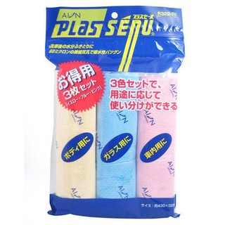 車之嚴選 cars go 汽車用品 日本AION合成羚羊皮巾-經濟包 3入(鹿皮巾)M