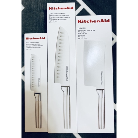 ［現貨］7-11集點 KitchenAid 不鏽鋼刀具系列 三件組合（日式廚師刀（大+小）中式片刀