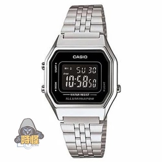 【CASIO】台灣卡西歐公司貨 復刻時尚數位生活防水電子錶 -黑面 (LA-680WA-1B)